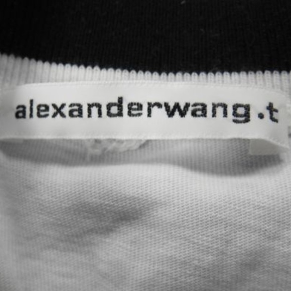Alexander Wang White Cotton Tshirt Sz S - Picture 8 of 10
